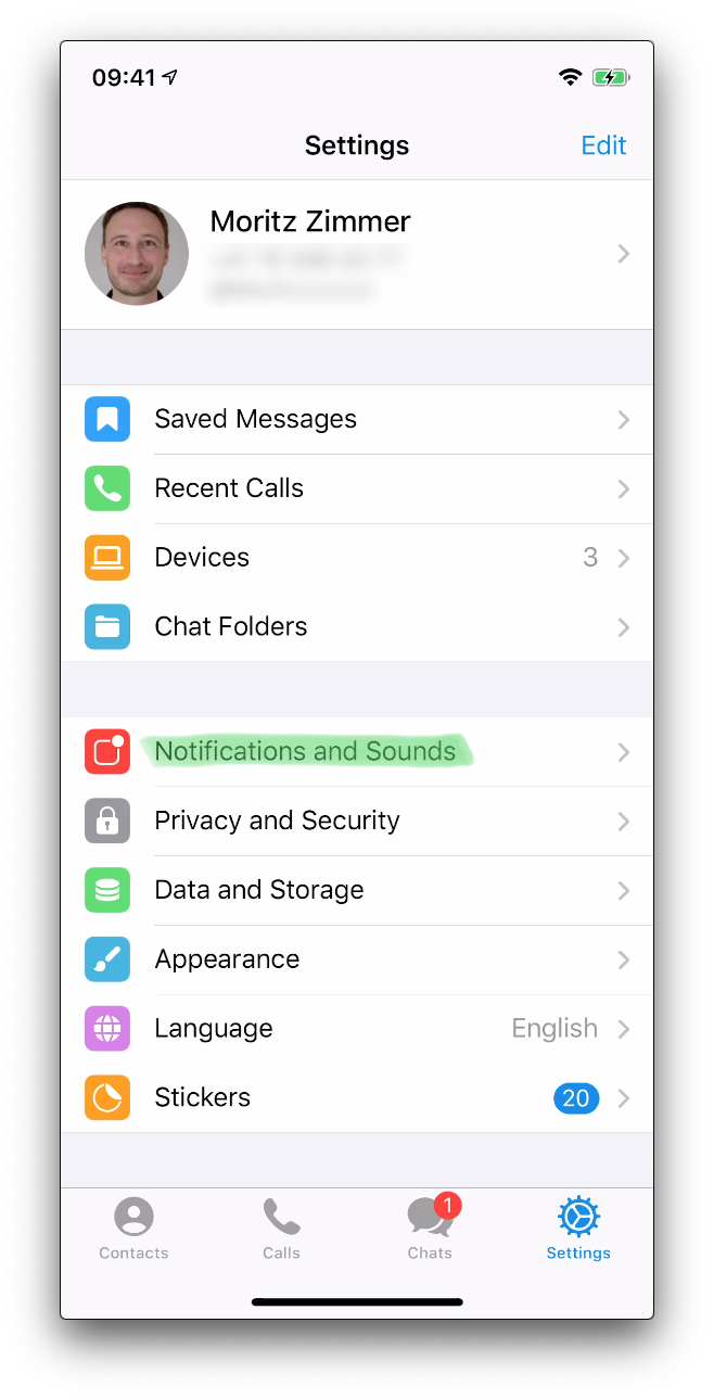 Notifications and Sounds