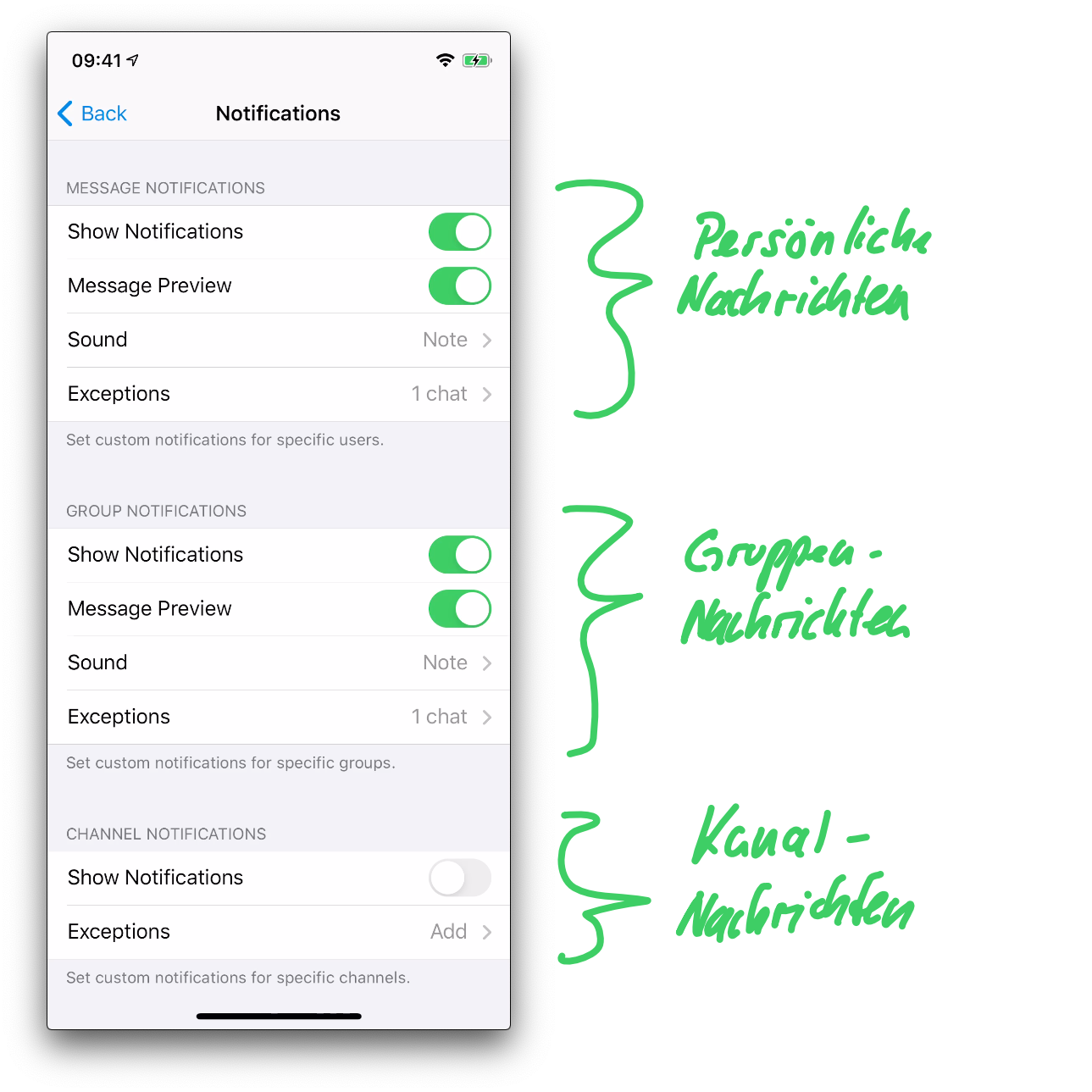 Notifiction-Settings